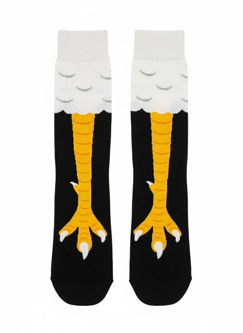 CHICKEN FEET NOVELTY CREW SOCKS