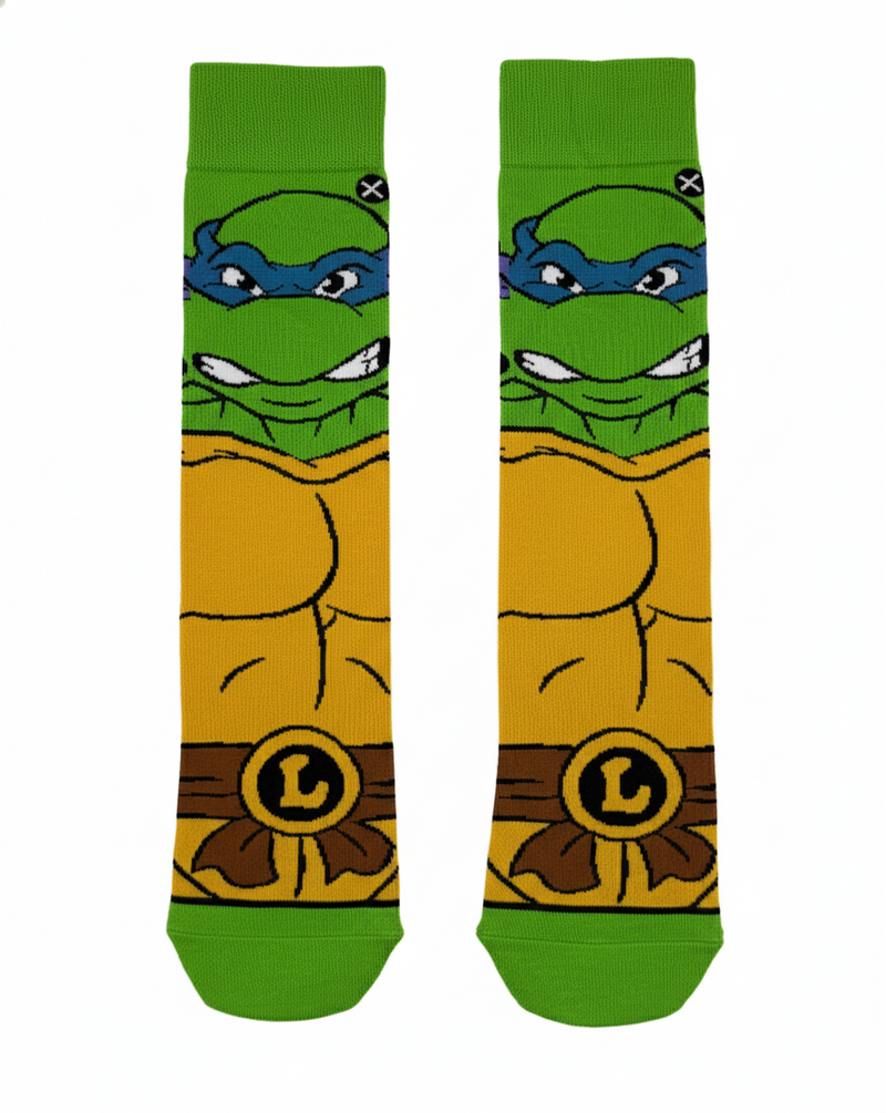 NINJA TURTLES LEONARDO COSTUME CREW SOCKS