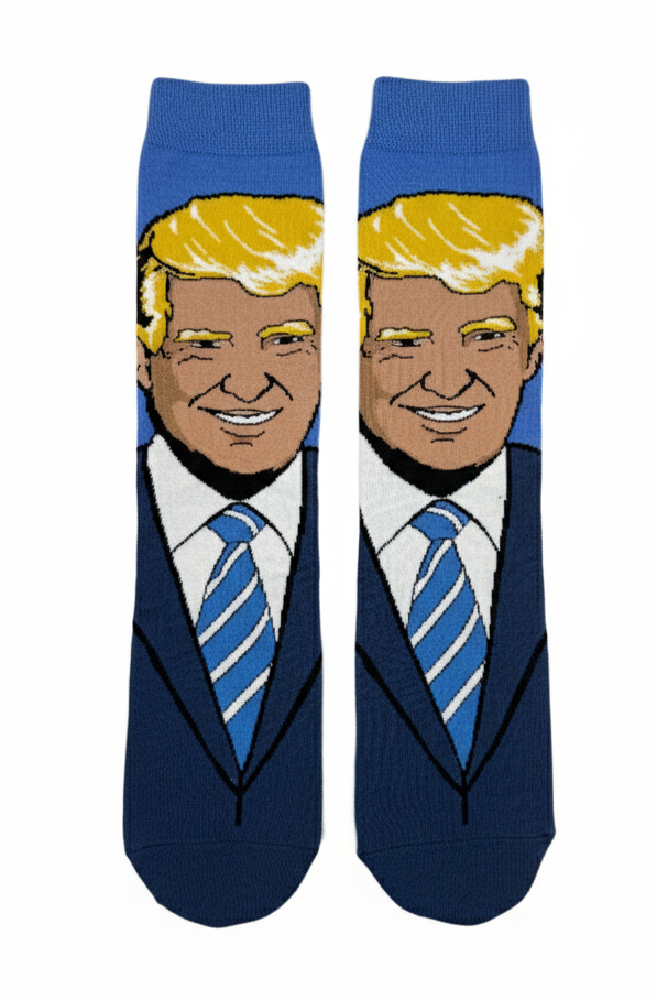POLITICAL FIGURE PORTRAIT CREW SOCKS