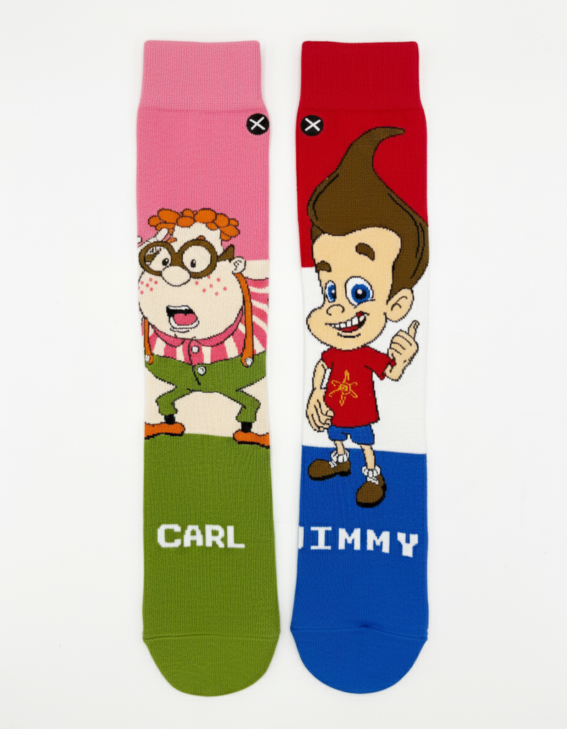 JIMMY NEUTRON CARL WHEEZER SPLIT CREW SOCKS