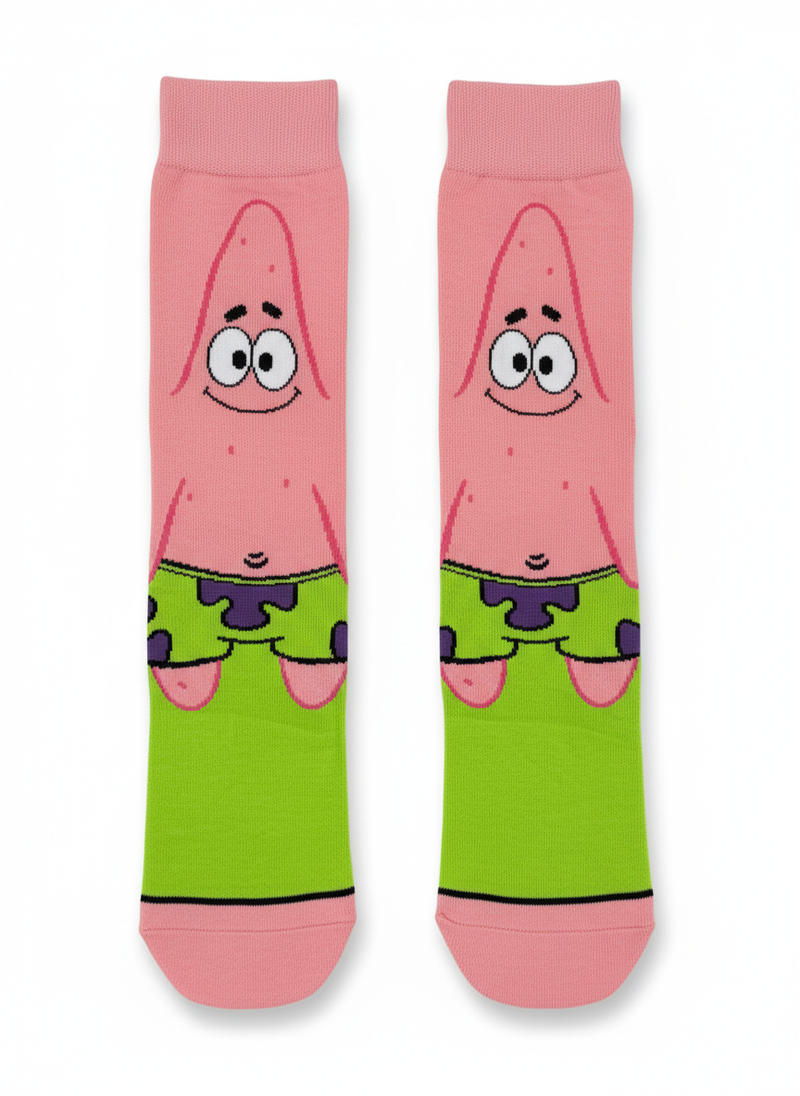 PATRICK STAR STARFISH STROLL CREW SOCKS
