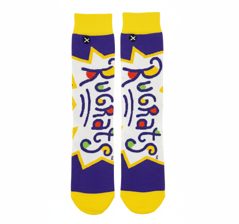 RUGRATS OH BABY LOGO CREW SOCKS