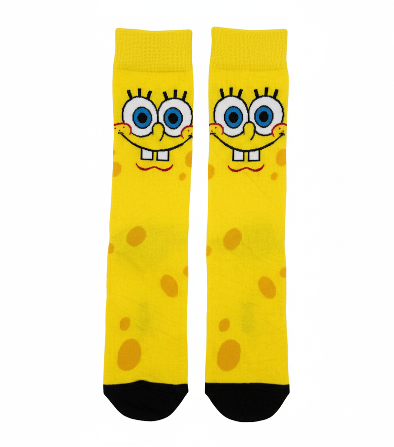 SPONGEBOB SQUAREPANTS HAPPY FACE CREW SOCKS