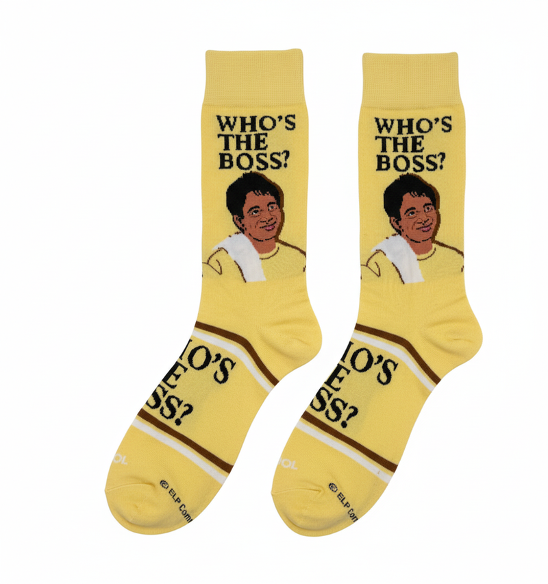 WHO'S THE BOSS TONY MICELLI CREW SOCKS