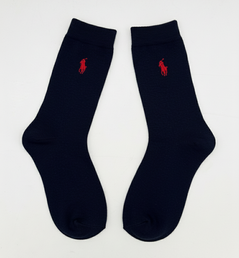 RL POLO CLASSIC NAVY ESSENTIAL DRESS SOCK (5-15yrs)