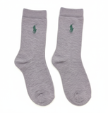 RL POLO SUBTLE LILAC CREW SOCK (5-15yrs)