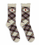 RL POLO HERITAGE ARGYLE RUFFLE SOCK (5-15yrs)