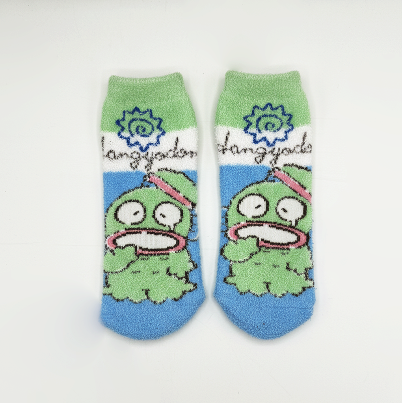 HANGYODON FUZZY CHARACTER CREW COZY WARM SOCKS