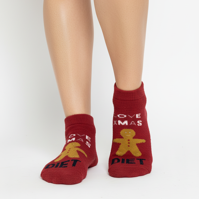 GINGERBREAD 'LOVE XMAS DIET' COZY WARMSOCKS