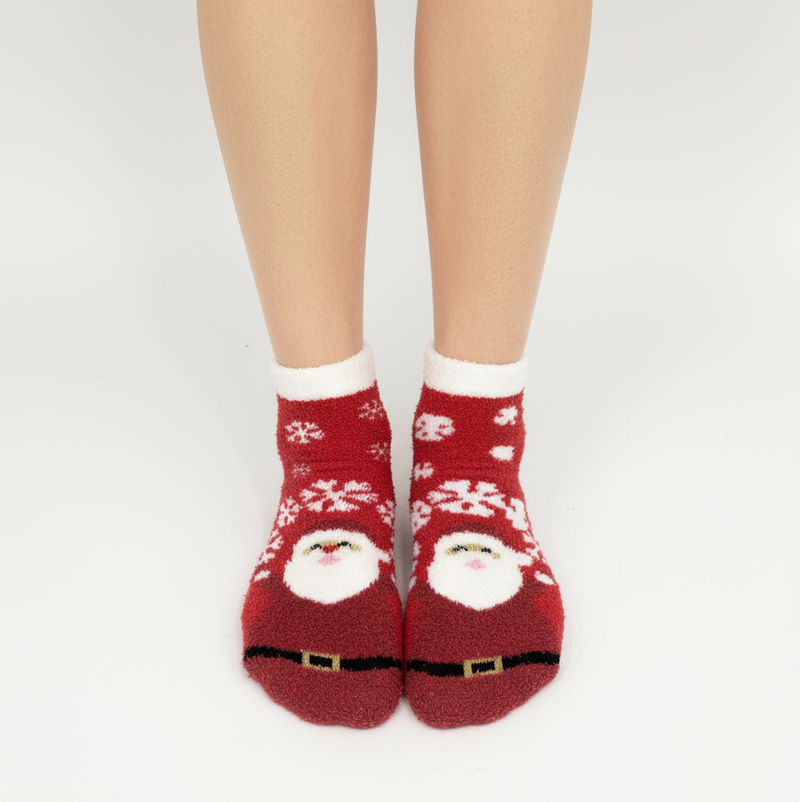 JOLLY SANTA COZY WARM CABIN SOCKS