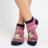 CURIOUS GEORGE FUNTIME FUZZY ANKLE COZY WARM SOCKS