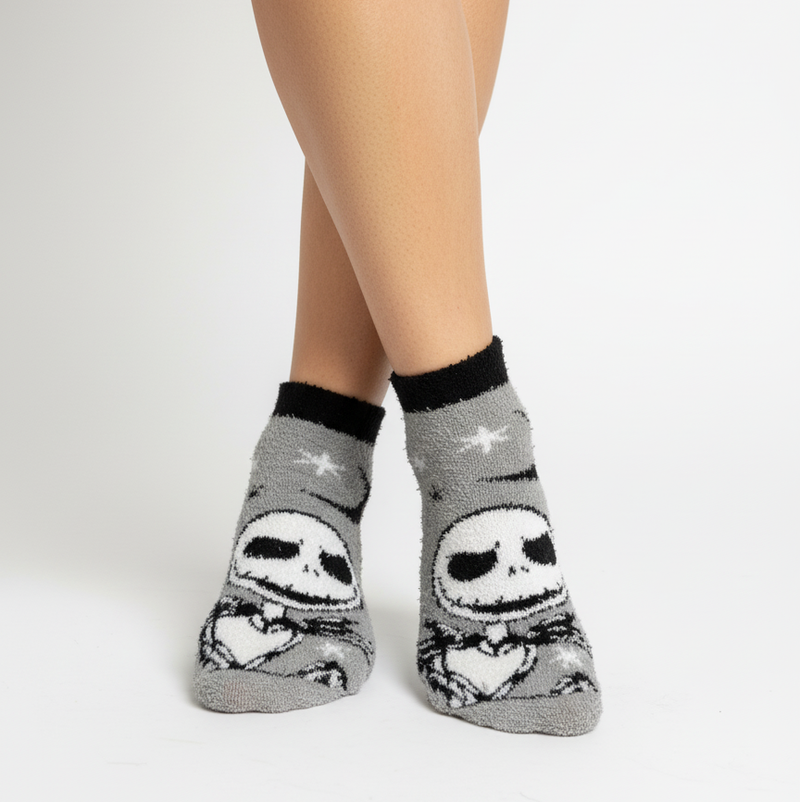 JACK SKELLINGTON SPOOKY COMFORT COZY WARM SOCKS
