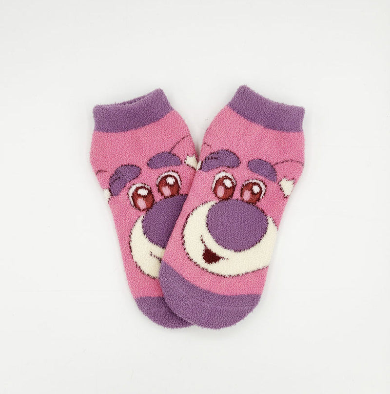 LOTSO HUGGIN' BEAR FLUFFY ANKLE COZY WARM SOCKS