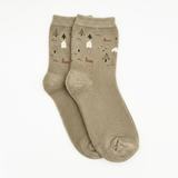 CABIN RETREAT MINI-PATTERN CREW COZY WARM SOCKS