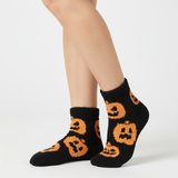 JACK-O'-LANTERN HALLOWEEN FUZZY SOCKS