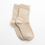 BARELY-THERE NUDE PLUSH CREW SOCKS