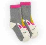 MAGICAL UNICORN FUZZY SLIPPER SOCKS (5-15yrs)