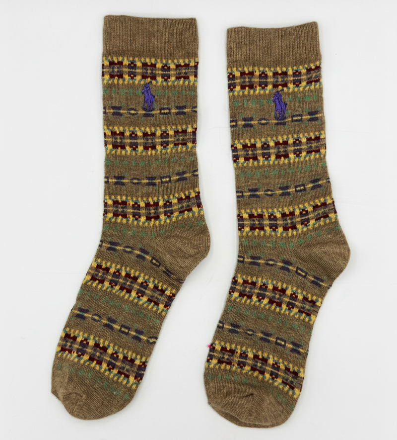 RL POLO RUSTIC FAIR ISLE BOOT SOCK (5-15yrs)