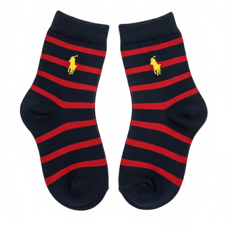 RL POLO VARSITY RED STRIPE CREW (5-10yrs)