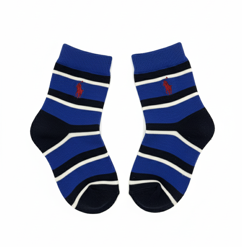 RL POLO MARINER BLUE STRIPE CREW (5-10yrs)