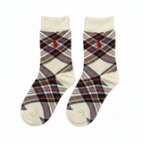 RL POLO HIGHLAND PLAID RUFFLE-TOP SOCKS (2-5yrs)