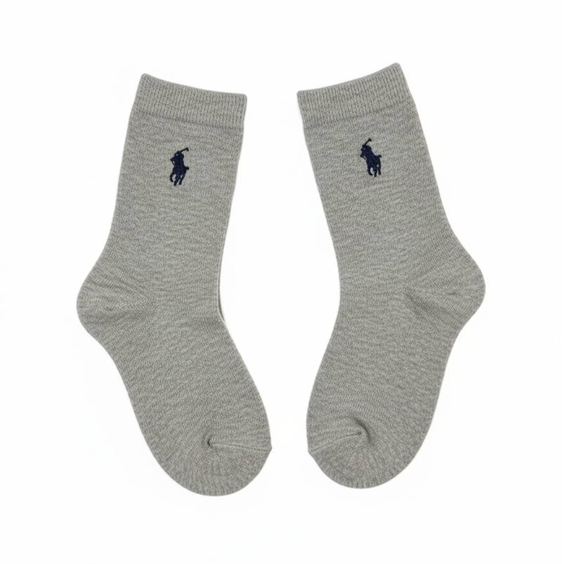 RL POLO HEATHER GREY EVERYDAY CREW (5-10yrs)