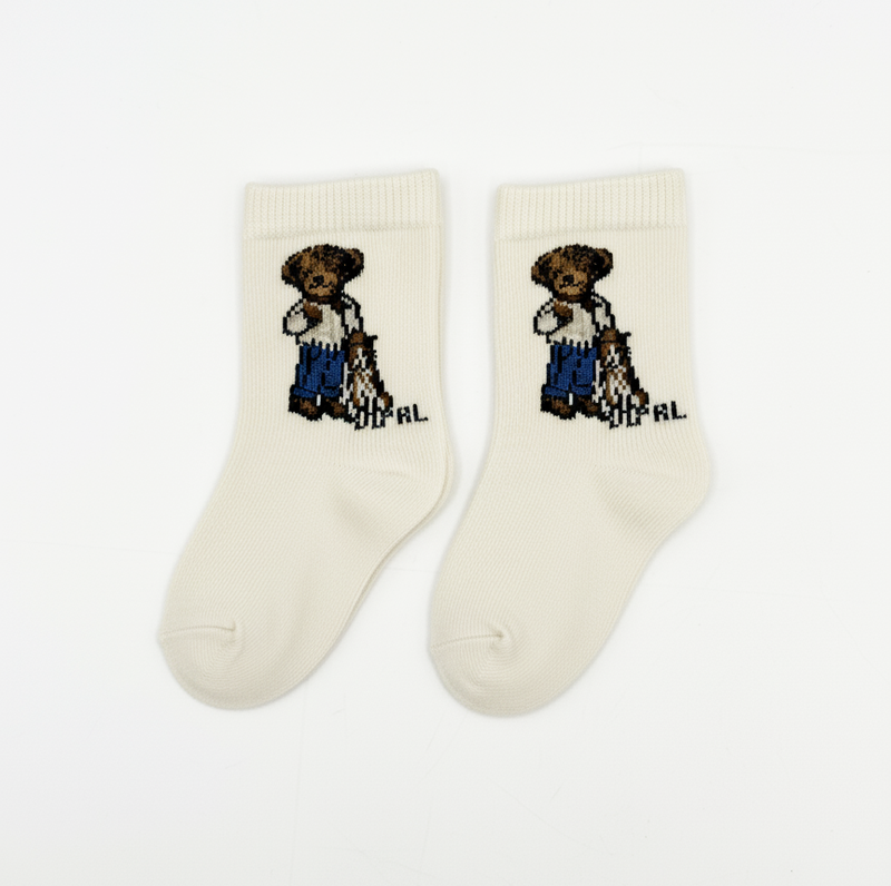 RL POLO POLO BEAR CASUAL OUTFIT CREW SOCKS (0-2YRS)