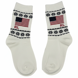 RL POLO FAIR ISLE FLAG CREW SOCKS (5-10yrs)