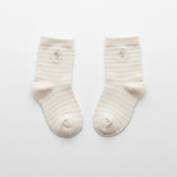 RL POLO BABY STRIPED PINK PONY SOCKS (0-2YRS)