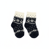 RL POLO NAUTICAL ANCHOR FAIR ISLE SOCKS (0-2YRS)