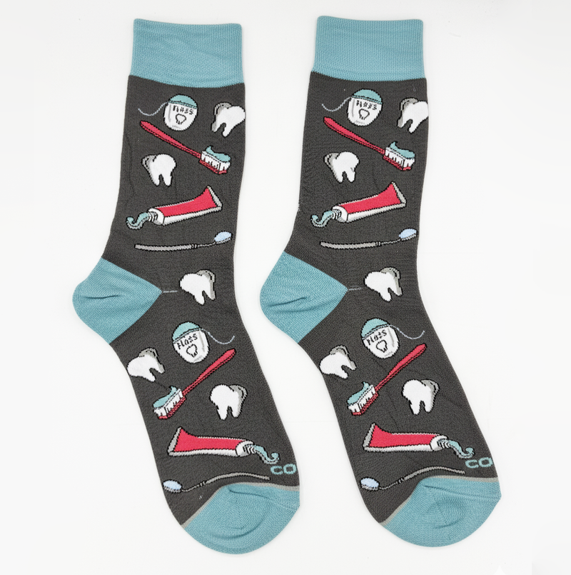 DENTAL HEALTH PATTERN CREW SOCKS