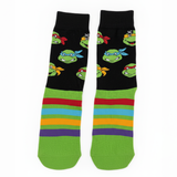 NINJA TURTLES RADICAL STRIPES CREW SOCKS