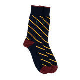 RL POLO REGIMENTAL NAVY & YELLOW STRIPE SOCKS