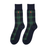 RL POLO CLASSIC BLACKWATCH PLAID DRESS SOCKS