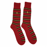 RL POLO STRIPED DRESS SOCKS (RED/YELLOW/BLACK)