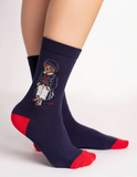 RL POLO THE NAVAL BEAR NAVY CREW SOCKS