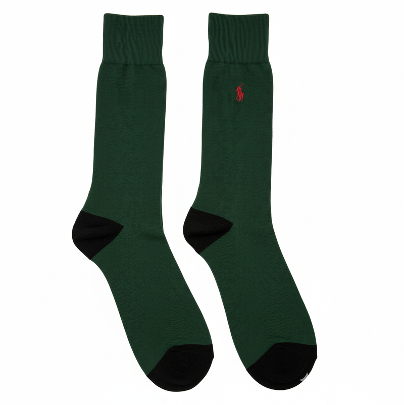 RL POLO THE FOREST GREEN EXECUTIVE SOCK