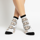 RETRO MELTDOWN SMILEY ANKLE SOCKS