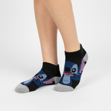 STITCH NIGHT SKY ANKLE SOCKS (BLACK & BLUE)
