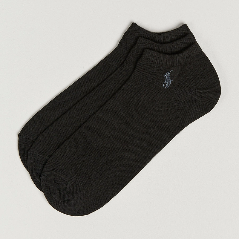 RL POLO BLACK ANKLE SOCKS