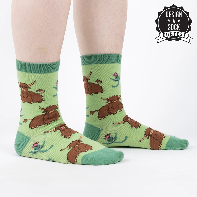 HARDY HIGHLAND COWS CREW SOCKS