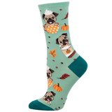 PUGKIN SPICE LATTE CREW SOCKS