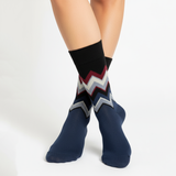 CHEVRON WOOL CREW SOCK