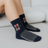 THE LUXE COLLEGIATE STRIPED SOCKS (4 - 7 YRS)