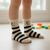 THE MONOGRAM STRIPE SCHOOL SOCKS (2 - 5 YRS)