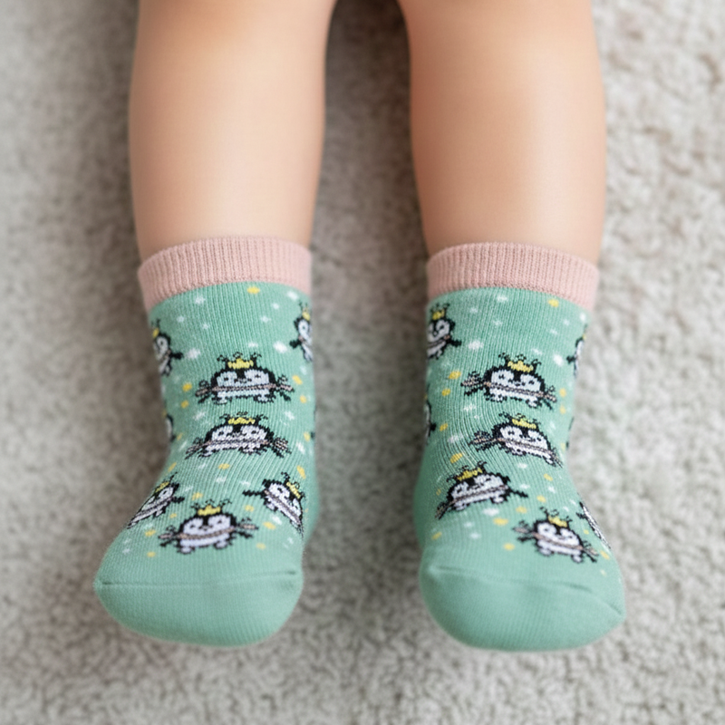 ROYAL PENGUIN BABY ANKLE NON SLIP SOCKS (2 - 5 YRS)