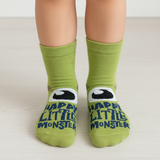 HAPPY LITTLE MONSTER CREW SOCKS (5 - 10 YRS)