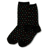 "8-BIT HEART" POLKA DOT SOCKS