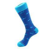 "DEEP BLUE" SHARK PRINT SOCKS