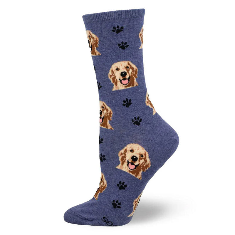 GOLDEN RETRIEVER PAW PRINT SOCKS
